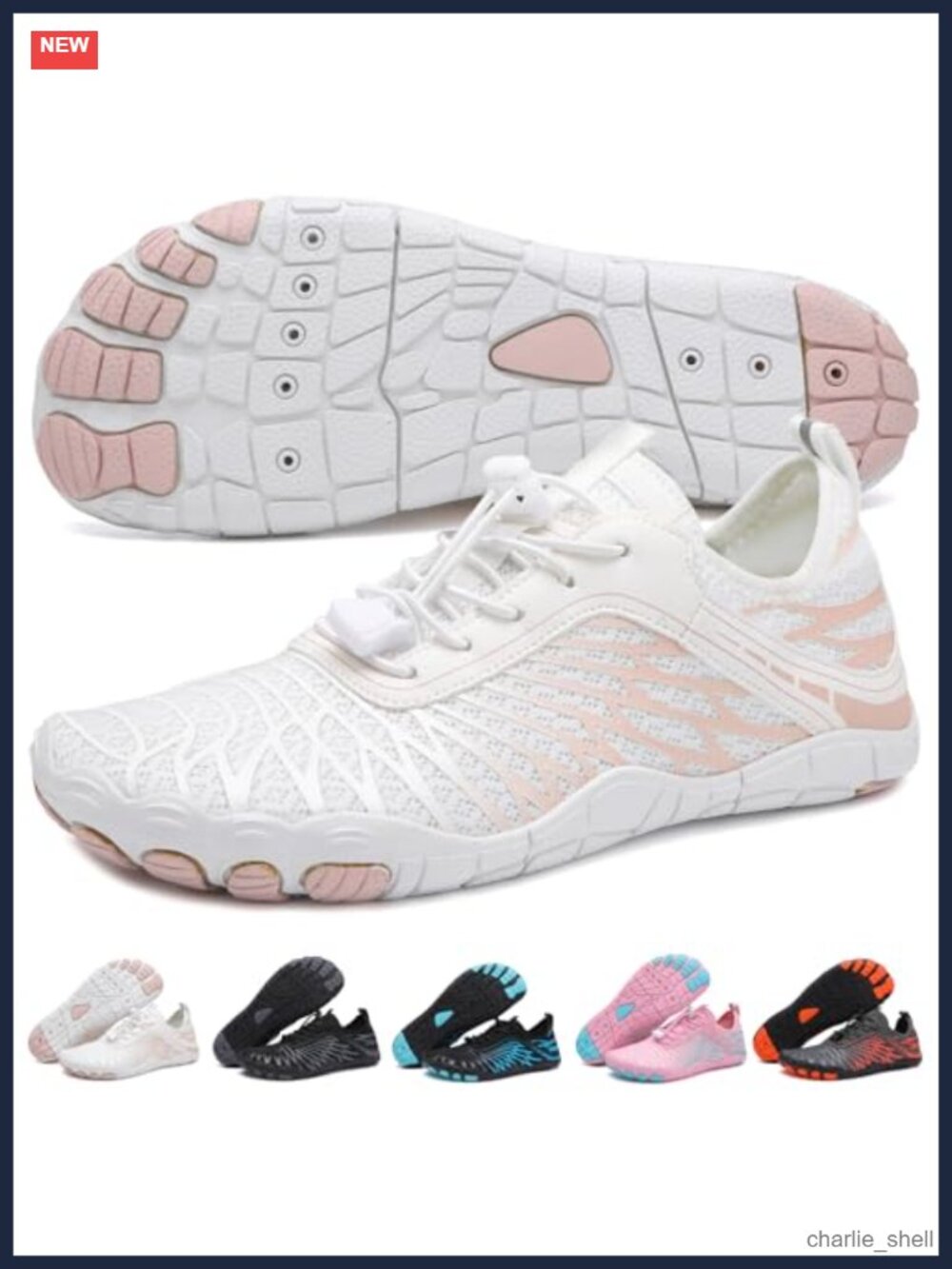 Barefoot Water Shoes Wide Toe Box Breathable Anti-Slip for Hiking